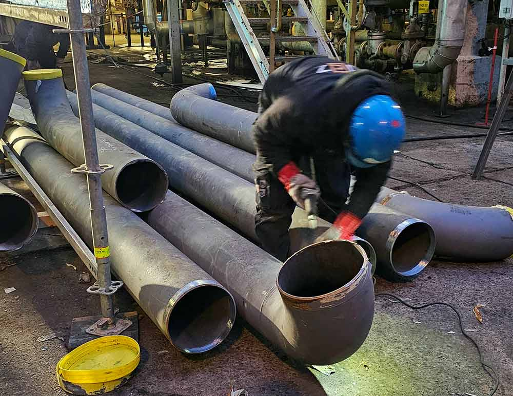 Piping works
